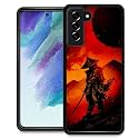 DJSOK Compatible with Samsung Galaxy S23 Plus Case,Samurai Dark for Girl Men Drop Protection Pattern with Soft TPU Bumper Case for Samsung Galaxy S23 Plus