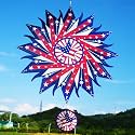 DJUAN 12in American Flag Patriotic Wind Spinner Gifts for Men Dad