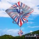 DJUAN 13.5in American Eagle Flag Patriotic Wind Spinner Gifts for Men Dad
