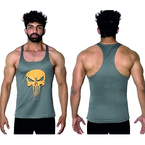 DK Active Wear Mens Solid Slim Fit