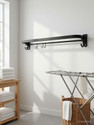 DK BATHROOM ACCESSORIES Folding towel rod 24 inch 1 Bar Towel Rod (Stainless Steel Pack of 1)
