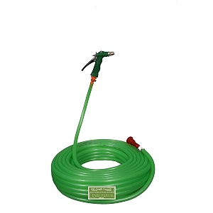 garden water hose pipe with high pressure lever spray gun amp accessories amp brass nozzle for gardencar washingbike washpet bath 5 mtr length hose with spray gun any colourhose