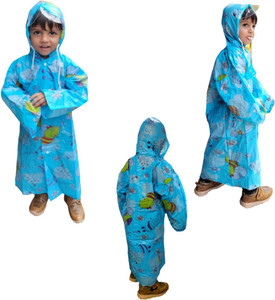 dk creation graphic print boys  girls raincoat