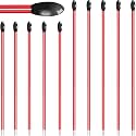 NTC Resistors Thermistor, 10 PCS 10K Ohm 100K Ohm MF52B 3435 3950 Temperture Sensor 1% Accuracy Value High Sensitivity for Temperature Measurement