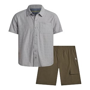 DKNY Boys Short Set 2 Piece Collared
