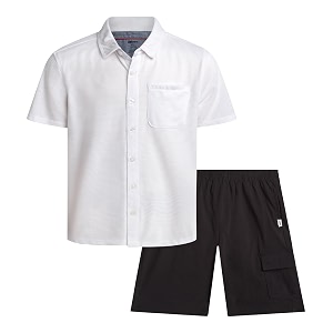 DKNY Boys Short Set 2 Piece Collared