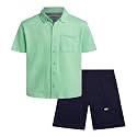 DKNY Boys Short Set 2 Piece Collared