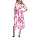 DKNY Women39s Short Sleeve Cotton Poplin Collared