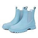 DKSUKO Women's Ankle Rain Boots, Waterproof Chelsea Short Garden Shoes