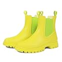 DKSUKO Women's Ankle Rain Boots, Waterproof Chelsea Short Garden Shoes
