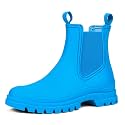 DKSUKO Women's Ankle Rain Boots Waterproof Chelsea Short Garden Shoes
