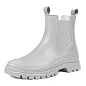 DKSUKO Women's Ankle Rain Boots, Waterproof Chelsea Short Garden Shoes
