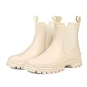 DKSUKO Women's Ankle Rain Boots Waterproof Chelsea Short Garden Shoes