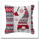 DL-YTG DIY Latch Hook Kits Throw Pillow Christmas Hat Cover Rug Pattern Color Printed Canvas16X16 inch, Crochet Needlework Crafts for Adults