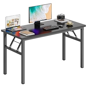 DlandHome 47 Inch Folding Computer Desk Fully