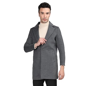 DLANXA Men Casual Solid Winter Wear Coat
