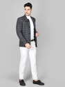 DLANXA Tweed Checkered Coat For Men