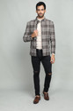 DLANXA Tweed Checkered Coat For Men