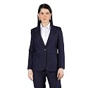 DLANXA Women Full Sleeves Office Wear Formal Blazer Navy XXL