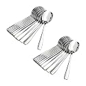 Stainless Steel Spoons Set of 12, Dinner Spoon Length Food Grade Silverware for Home &amp; Kitchen- Mirror Polished, 12 Silver Spoons (A11) (Spoon Set 12 Pcs)