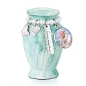 Dletay Small Urns for Human Ashes 2.85 Inch Mini Cremation Urns for Mom Dad Aluminum Mini Urns for Ashes Small Keepsake Urn-Customized
