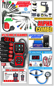 dlkw bs6-bs7 bike scanning e20 scanning auto scanning alpha combo obd reader