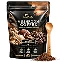 DLNIA Instant Organic Mushroom Coffee with 12 Adaptogenic Mushrooms, Arabica Beans, Coconut Milk & MCT Oil | Cordyceps, Lion’s Mane & Turkey Tail Instant Coffee for Better Energy, Focus, Digestion, Immunity