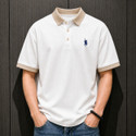DLooK Designer Printed Men Polo Neck White