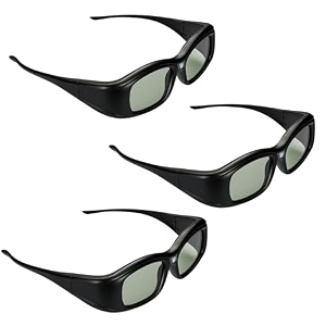 dlp 3d glasses for all brands of dlp full hd 3d projectors  active shutter eyewear for side by side amp over under 3d videos  not for red cyan 3d ready projectors or 3d tvs  pack of 3