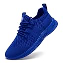 DLWKIPV Mens Walking Running Shoes Slip On Anthletic Workout Sneakers Sport Lace Up Casual Work Gym Outdoors Lightweight Breathable Knitted Mesh