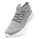 DLWKIPV Mens Walking Running Shoes Slip On Anthletic Workout Sneakers Sport Lace Up Casual Work Gym Outdoors Lightweight Breathable Knitted Mesh