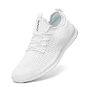 DLWKIPV Mens Walking Running Shoes Slip On Anthletic Workout Sneakers Sport Lace Up Casual Work Gym Outdoors Lightweight Breathable Knitted Mesh