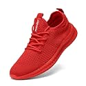 DLWKIPV Mens Walking Running Shoes Slip On Anthletic Workout Sneakers Sport Lace Up Casual Work Gym Outdoors Lightweight Breathable Knitted Mesh