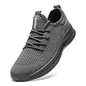 DLWKIPV Mens Walking Running Shoes Slip On Anthletic Workout Sneakers Sport Lace Up Casual Work Gym Outdoors Lightweight Breathable Knitted Mesh