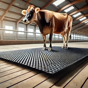 dm dasii premium eva cow mat  8x5 ft  25mm thick  durable shock-absorbent amp waterproof  anti-slip amp easy to clean  ideal for cows buffaloes amp dairy farmsdeluxe black