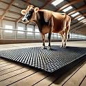 DM DASII Premium EVA Cow Mat | 8x5 ft | 25mm Thick | Durable, Shock-Absorbent &amp; Waterproof | Anti-Slip &amp; Easy to Clean | Ideal for Cows, Buffaloes &amp; Dairy Farms(Deluxe, Black)