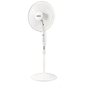 dm purest - luminous speed plus pedestal fan 400mm white