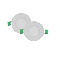 DMAK Plastic 3 Watt Ultra Slim Round Shaped Panel Light Led Energy Saving, Wonderful Antique-Look Concealed (Pop) Panel Light With Adapter Set 02 Panel Lights For Ceiling