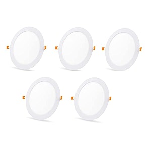 dmak multi traders 15watt led round false ceiling panel light for pop white pack of 5