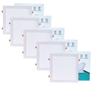 dmak multi traders aluminium 30watt led square false ceiling panel light for pop white pack of 5