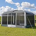 DMH OUTDOORS Screen House Tent 13x9 FT with Netting Mesh &amp; 2 Magnetic Doors