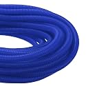 DMiotech 100ft Wire Loom Split Tubing 1 Inch(25.4mm) ID Blue