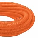 DMiotech 100ft Wire Loom Split Tubing 1 Inch(25.4mm) ID Orange