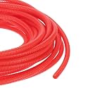 DMiotech 100ft Wire Loom Split Tubing 1/2 Inch(12.7 mm) ID Red