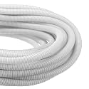 DMiotech 100ft Wire Loom Split Tubing 1 Inch(25.4mm) ID White