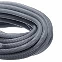DMiotech 100ft Wire Loom Split Tubing 1 1/4 Inch(31.8mm) ID Gray