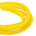 DMiotech 20ft Wire Loom Split Tubing 1 1/4 Inch(31.8mm) ID Yellow