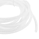 DMiotech 20ft Wire Loom Split Tubing 1/4 Inch(6.5 mm) ID White