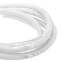 DMiotech 20ft Wire Loom Split Tubing 1 1/4 Inch(31.8mm) ID White