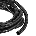 DMiotech 25ft Wire Loom Split Tubing 3/4 Inch(19 mm) ID Black